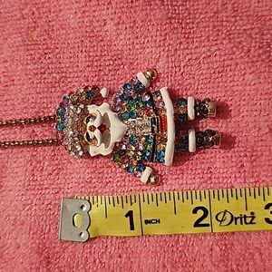 Betsey Johnson Santa Necklace